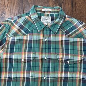 Lucky Brand Western Style Snap Front Long-sleeve Shirt. Men’s Large. Great Cond.